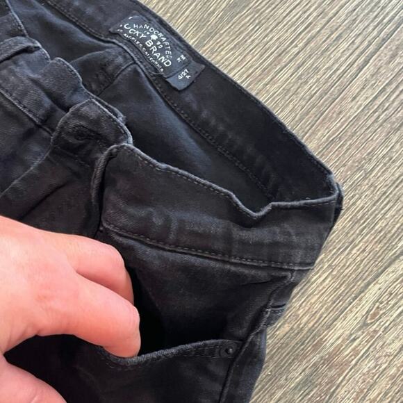 Lucky Brand Easy Rider Bootcut Jeans High Rise Denim Stretch Black Size 4/27 - Picture 4 of 12